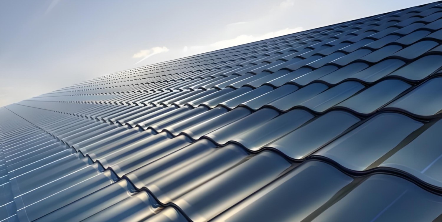 three-curve photovoltaic tile