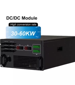 A 30kW to 60kW modular DC/DC converter module featuring a high conversion rate and rack-mount design for energy storage systems and DC microgrids.